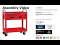 Harbor Freight US General 30 in Service Cart with Drawer - Assembly Video