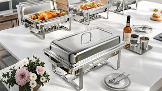 Foldable Stainless Steel Chafer | Snap Mounting & Simple Assembly