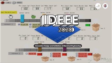 SIMULASI SISTEM KONVEYOR PENYORTIR BUAH BERDASARKAN WARNA, UKURAN, DAN BERAT BERBASIS PLC