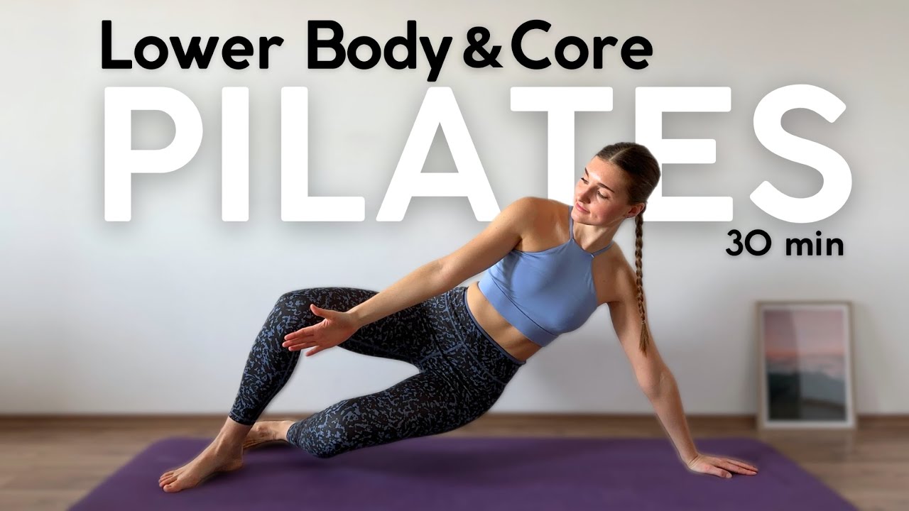 Legs & Glutes + Core Mat Pilates | 30 Min All Floor Workout (No Talking ...
