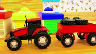 🟡🟢 BEST EDUCATIONAL VIDEO FOR KIDS with Super Fruits Cars Trucks Vehicles Wheel Stick - Cars 🟡🟢