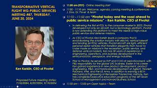 TVF WG Public Services: Kevin Karklin, CEO of Pivotal
TVF Working Group Public Services Meeting #87, Thursday, June 20, 2024
On Pivotal today and the road ahead to public service missions with Ken Karklin, CEO of Pivotal
Are you interested in drones, helicopters, advanced rotorcraft and/or electric vertical takeoff and landing (eVTOL) aircraft? Are you having a hard time keeping up with the ever-changing landscape of the Advanced Air Mobility and Urban Air Mobility industry? Confused as to what eVTOL, VTOL, STOL, UAM, UAS, AAM, UTM… is and how it will impact you? Are you looking for serious facts and discussions concerning innovation and technology in the aerospace, rotorcraft, eVTOL, and helicopter industries? Search no more. The Vertical Flight Society is your global one-stop-shop for staying up-to-date and informed on all things vertical flight in this rapidly changing technological space.
Check out the Vertical Flight Society’s website at: https://vtol.org
Subscribe to all things Vertical Flight Society and vertical lift on YouTube at: https://www.youtube.com/user/VTOLSociety?sub_confirmation=1
#vtolsociety #helicopter #rotorcraft #VTOL #verticalflight
Looking for something specific? Check out these handy links:
• Membership: https://vtol.org/membership
• Vertiflite Magazine: https://vtol.org/vertiflite
• Press Releases: https://vtol.org/press-releases
• Technical Library: https://vtol.org/library
• eVTOL News: https://evtol.news
• Vertipedia: https://vertipedia.vtol.org
• Gallery: https://gallery.vtol.org
VFS SOCIAL MEDIA
Stay up-to-date and in the know while on the go. Like and follow VFS on social media:
Facebook
• https://www.facebook.com/VTOLsociety
• https://www.facebook.com/electricVTOL
LinkedIn
• https://www.linkedin.com/company/vtolsociety
• https://www.linkedin.com/groups/3922985 (private group)
Twitter
• https://twitter.com/VTOLsociety
• https://twitter.com/ElectricVTOL
• https://twitter.com/DiversiFlite TVF WG Public Services: Kevin Karklin, CEO of Pivotal