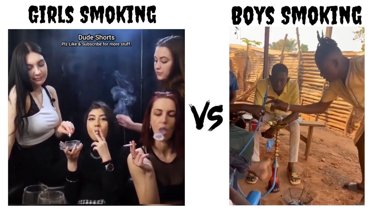 Girls Smoking Vs Boys Smoking 🚭