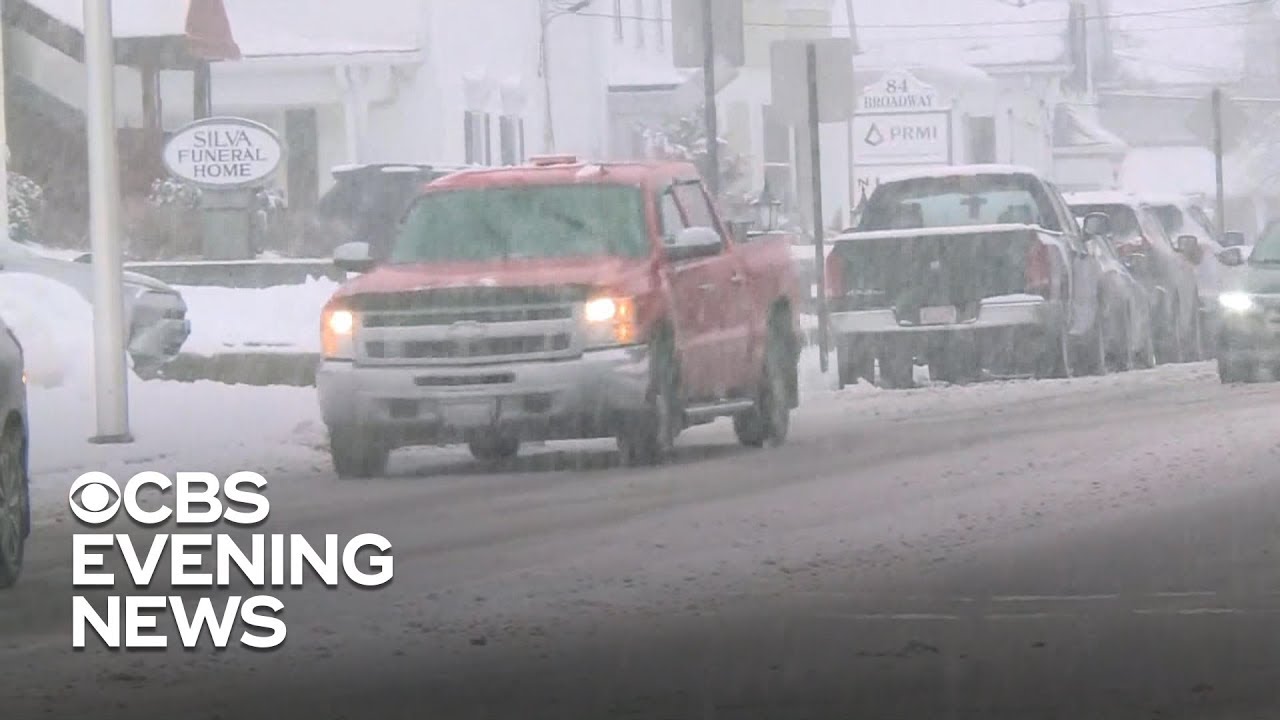 Winter storm brings snow and rain across U.S. - YouTube