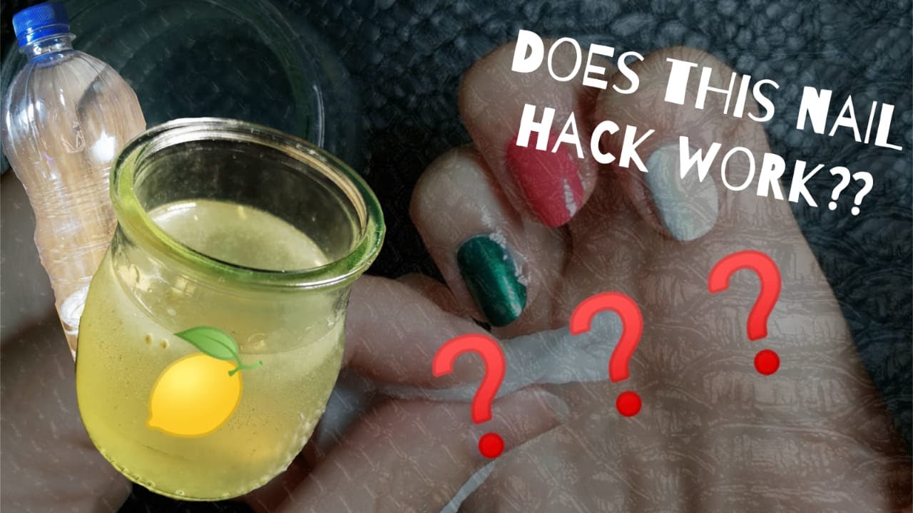 Vinegar and Lemon as nail polish remover! ∣∣ Does this nail hack work