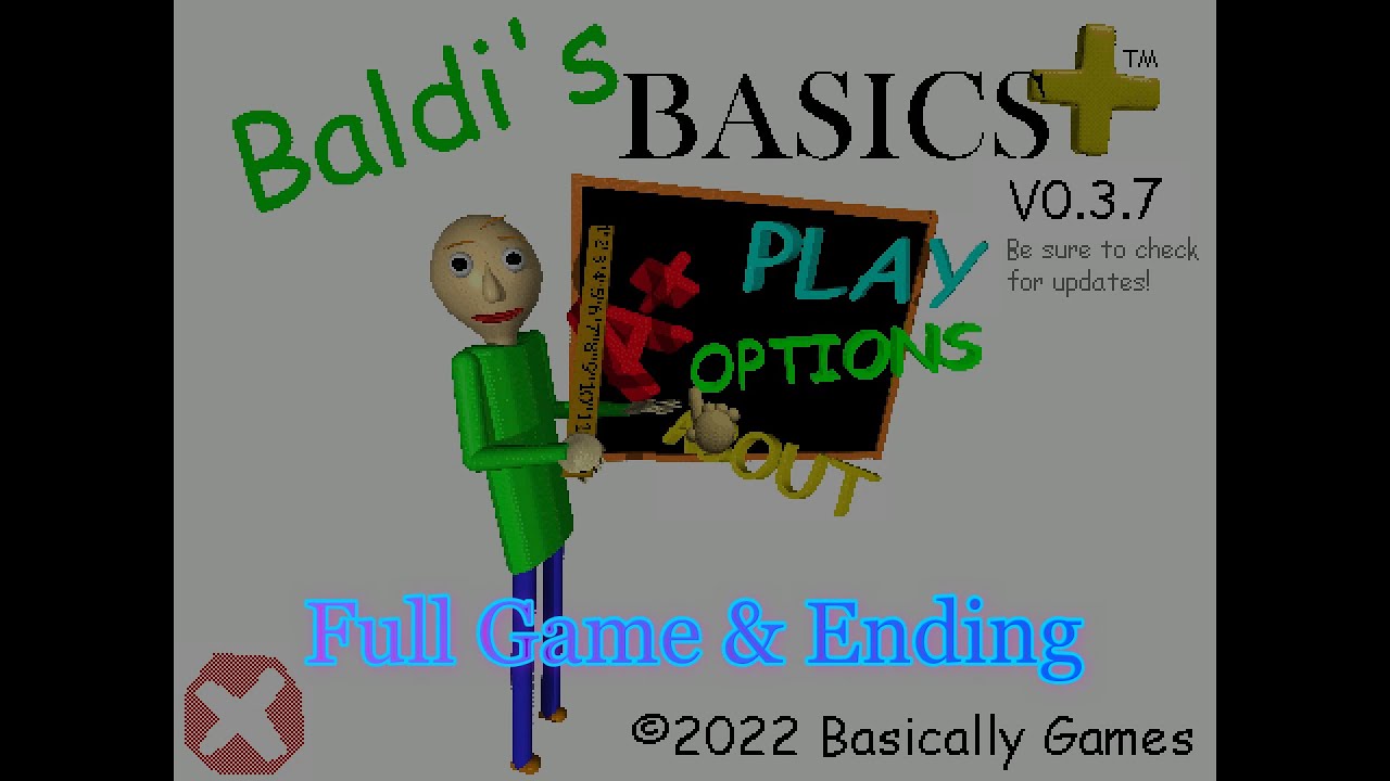 One word to describe this Baldi's Basics Plus V0.2.2 run? Wacky! Here's the  outro for today's video! Basically Games #mystman12 #baldisbasicsplus, By GoodKhaos