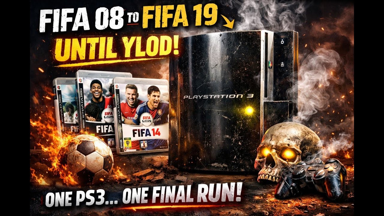 “Road to YLOD 🟡 | FIFA 08 → FIFA 19 on Original PS3”