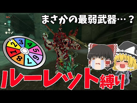 【運ゲー】ルーレットで出た武器だけでライネル5連戦したらまさかの最弱武器がきて大ピンチ?!【ライネル道場破り】【ゼルダの伝説 ティアーズ オブ ザ キングダム】【ゆっくり実況】