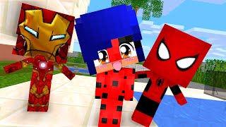 Monster School Chicken Wing Meme With Ladybug Spider Man Iron Man Minecraft Animation Avm Shorts