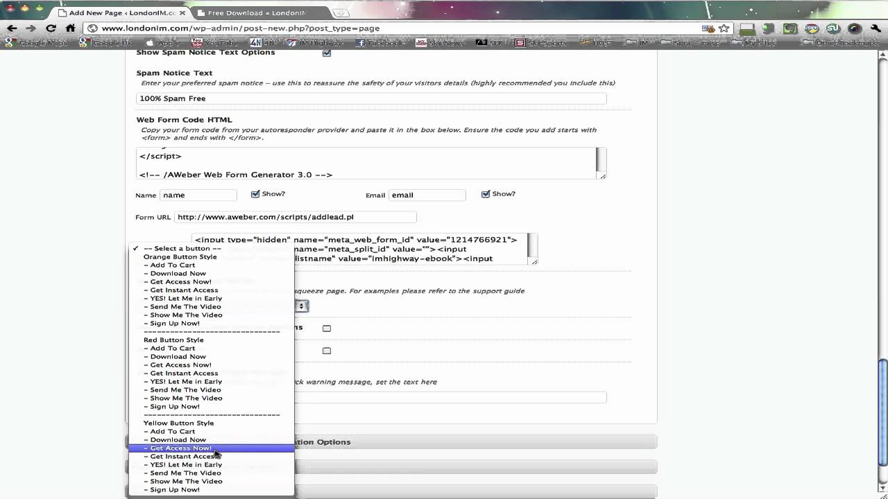 How to create a squeeze page on WordPress using OptimizePress - YouTube