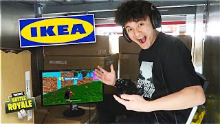 FORTNITE FORT IN IKEA (Kid Wins Fortnite: Battle Royale Game)