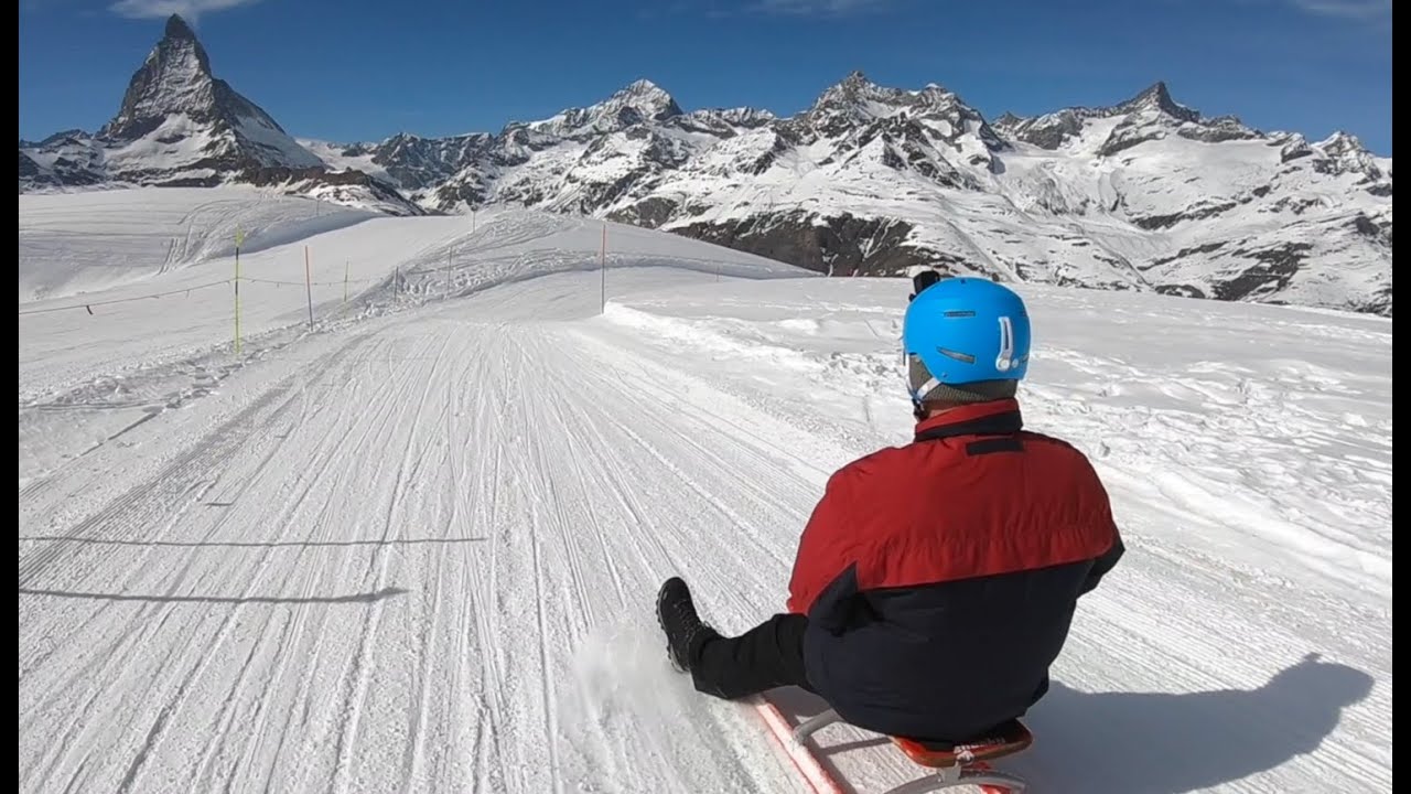 Schlittenfahren Gornergrat / Zermatt