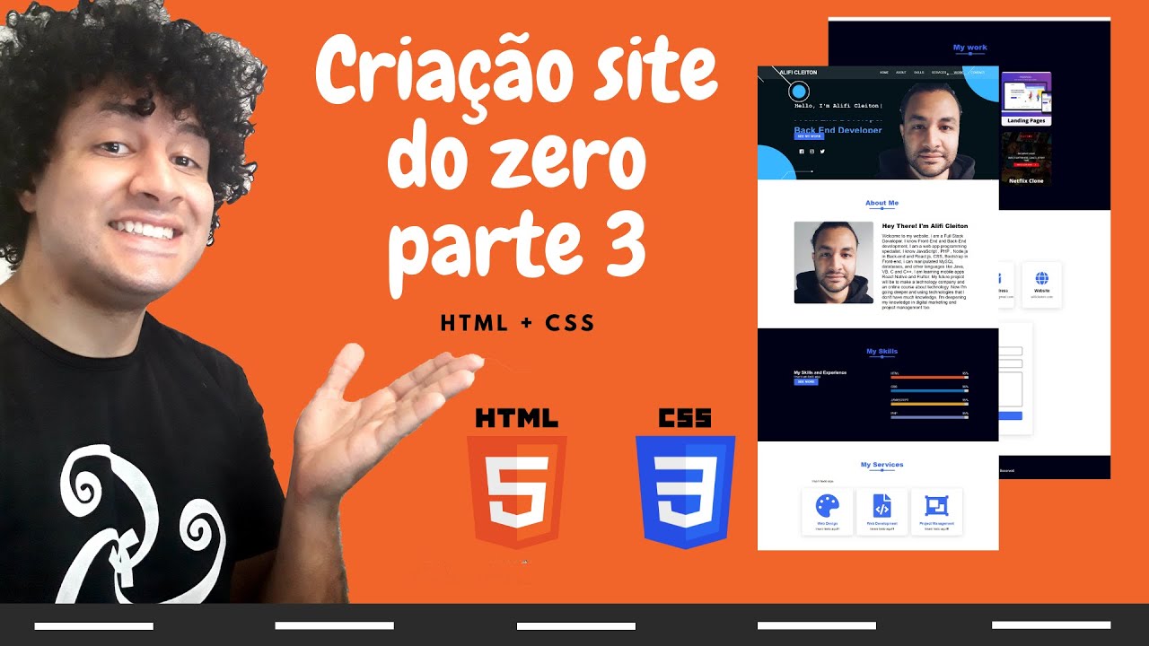 Criação de site em HTML e CSS - PARTE 3 - Responsivo - YouTube