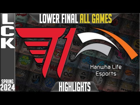 T1 vs HLE Highlights ALL GAMES | Playoffs Lower Final LCK Spring 2024 | T1 vs Hanwha Life Esports