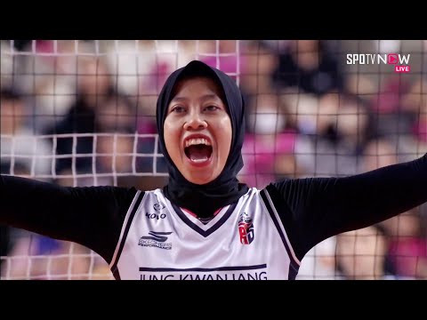 [V-League] - Highlights | Super Menegangkan di Babak Playoff - Red Sparks vs Pink Spiders