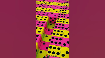 Neon Dice 🎲 Infinite Loop ✨ #Shorts​ #Satisfying