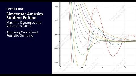 Simcenter Amesim Student Edition | Machine Dynamics and Vibrations Tutorial Part 2