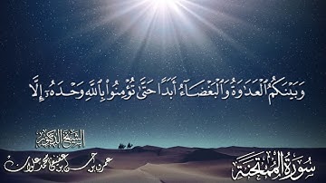 سورة الممحتنة  للقارئ الشيخ عمرو علوان