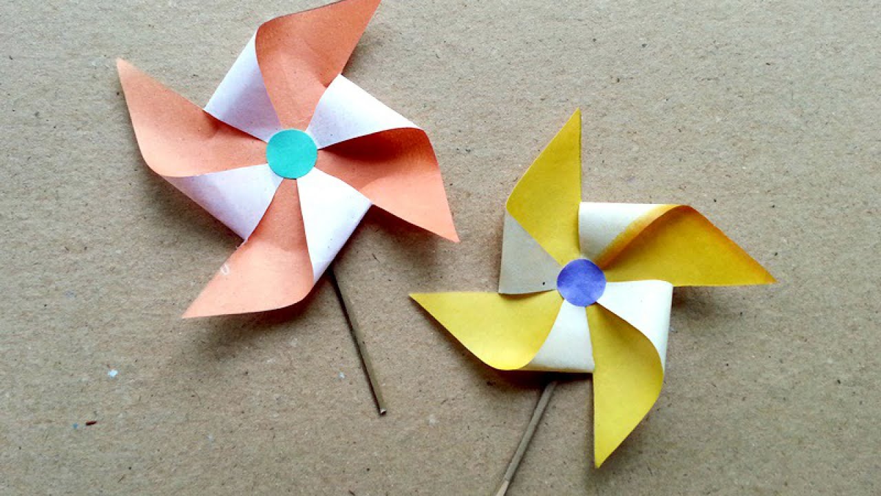 Make Fun Paper Windmill - DIY - Guidecentral - YouTube