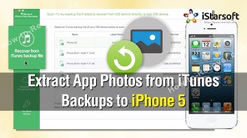 How to Extract App Photos from iTunes Backups to iPhone 5