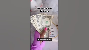 Taking the Simplified 100 Envelope Challenge for WEEK 4!