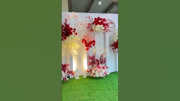 Một backdrop  siêu đáng yêu #xuhuong #trangtritieccuoicaibe #wedding