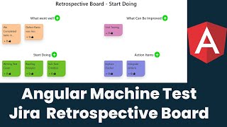 Angular Machine Test in Hindi | Jira  Retrospective Board | angular tutorial for beginners