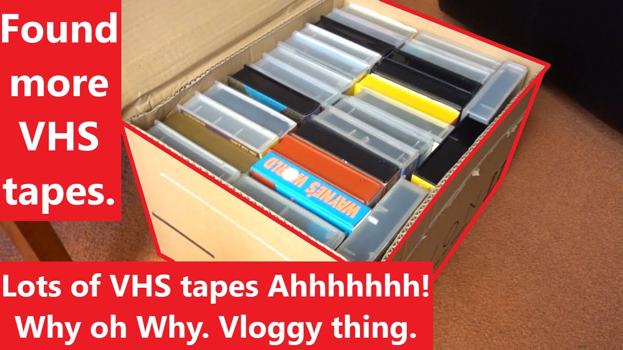 Lots of VHS tapes Ahhhhhhh! Why oh Why. Vloggy thing. UK reseller