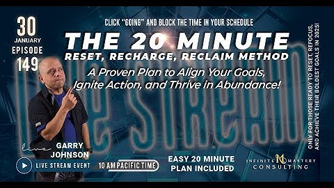 With this simple yet powerful 20 minute reset, productivity skyrockets!