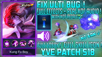 CHOU KOF IORI YAGAMI SCRIPT FIX ULTI BUG + KOF RECALL FULL EFFECTS REAL KOF AUDIO PATCH YVE ABC FILE