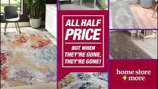 From 16/01/25 - New this week – ALL RUGS are now ALL HALF PRICE!