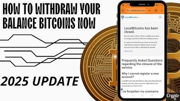 How To Withdraw Bitcoin Balance From Localbitcoins In 2025 | Get Your Bitcoins From Localbitcoins