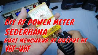 DIY RF Power meter sederhana untuk mengukur daya RF HT segala macam HT - Skema,  Review, komplit dah