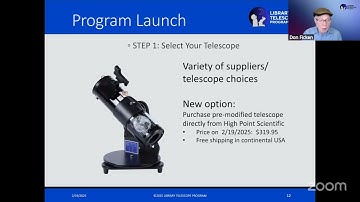 WEBINAR:  Launch Your Own Library Telescope Program