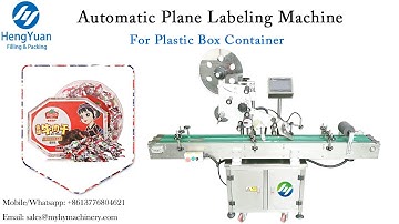 Box Container Top Side Sticker Labeling Machine | Automatic Label Applicator