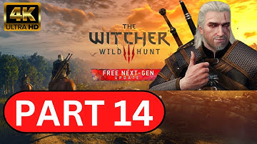 Witcher 3 Next Gen Upgrade Gameplay Walkthrough Part 14 - Feline Witcher Gear - No commentary - 4K