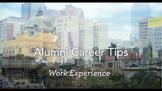 Alumni Career Tips - Work Experience