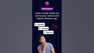 Threadbare Riddle: What has an eye, but cannot see? 🧵