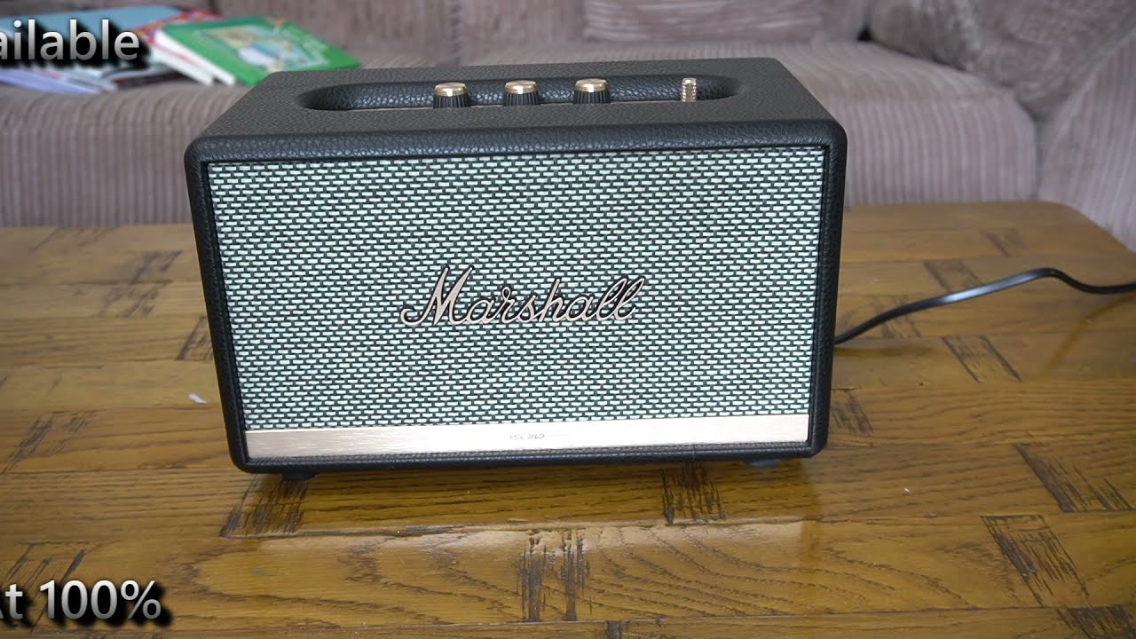 Marshall ACTON BT II Bluetooth マーシャル Marshall Acton II Bluetooth Speaker for Indoor Use, Black