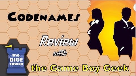 Codenames Review - with the Game Boy Geek