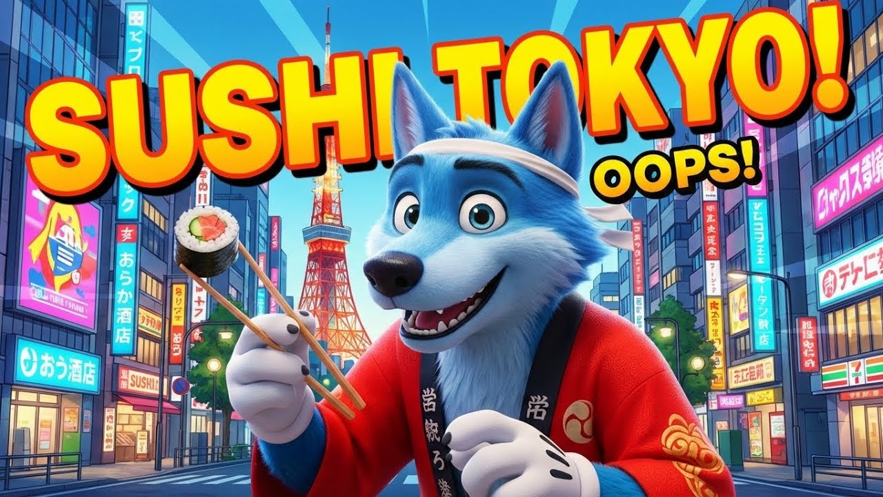 Tokyo Adventure Song! 🇯🇵 Japan Travel for Kids | Robots, Sushi & Bullet Train 🚄🎶
