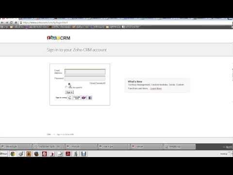 How To Login To ZOHO CRM