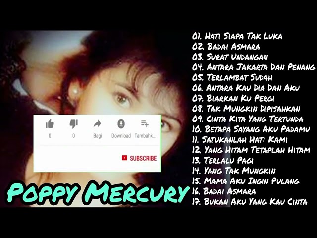 Poppy Mercury Full Album | Surat Undangan | Hati Siapa Tak Luka | Badai Asmara | Lagu Nostalgia 90an class=