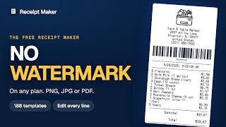 Receipt Maker: how to make a receipt online in under a minute (free, no watermark) screenshot 5