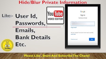 YouTube Video Editor {How to Hide / Blur Private Information on Video}🔥🔥💯👍