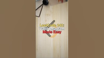 LeetCode 242: Valid Anagram Made Easy - Python Tutorial #shorts #short