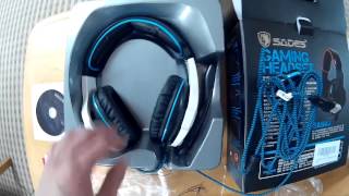 Unboxing Sades Sa 903 Gaming Headset 7 1 Surround Sound