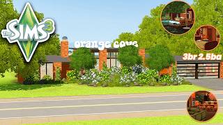 Orange Cove ★ Mid Century Mansion ★ Sims 3 Speedbuild