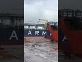 The tanker collided with Barge