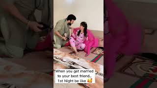 First night of Marriage ❤️ #bestfriend #lovemarriage #couplegoals #comedyvideo #shortvideo